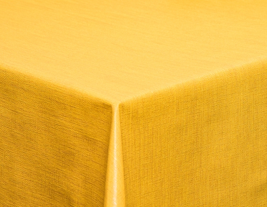 Tischdecke Leinenoptik einfarbiges Design sonnengelb