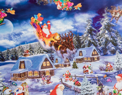 Tischdecke im Design Weihnachten Winterlandschaft