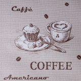 Tischdecke im Design Kaffee