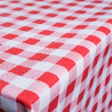 Tischdecke im Design kariert rot/weiß Tischdecke im Design kariert rot/weiß