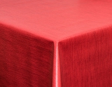 Tischdecke Leinenoptik einfarbiges Design rot