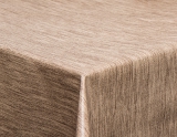 Tischdecke Leinenoptik einfarbiges Design braun
