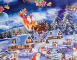 Tischdecke im Design Weihnachten Winterlandschaft Tischdecke im Design Weihnachten Winterlandschaft