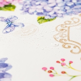 Tischdecke im Design Blumen Hortensien