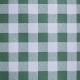Tischdecke im Design kariert grün/weiß