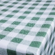 Tischdecke im Design kariert grün/weiß