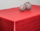 Tischdecke Leinenoptik einfarbiges Design rot