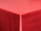 Tischdecke Leinenoptik einfarbiges Design rot