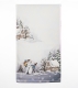 Tischdecke / Tischband / Kissen Weihnachten Winterlandschaft