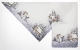 Tischdecke / Tischband / Kissen Weihnachten Winterlandschaft mit Schneemann