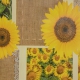 Tischdecke im Design Sonnenblume Herbstmuster #3