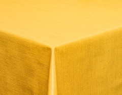 Tischdecke Leinenoptik einfarbiges Design sonnengelb