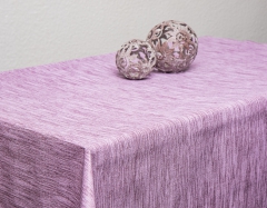 Tischdecke Leinenoptik einfarbiges Design violett