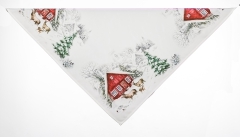 Tischdecke / Tischband / Kissen Weihnachten Winterlandschaft mit Rehen