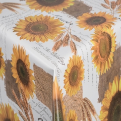 Tischdecke im Design Sonnenblume Herbstmuster