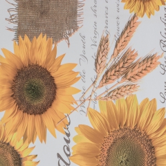 Tischdecke im Design Sonnenblume Herbstmuster